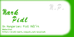 mark pidl business card